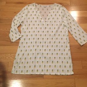 J. Crew pineapple Coverup.